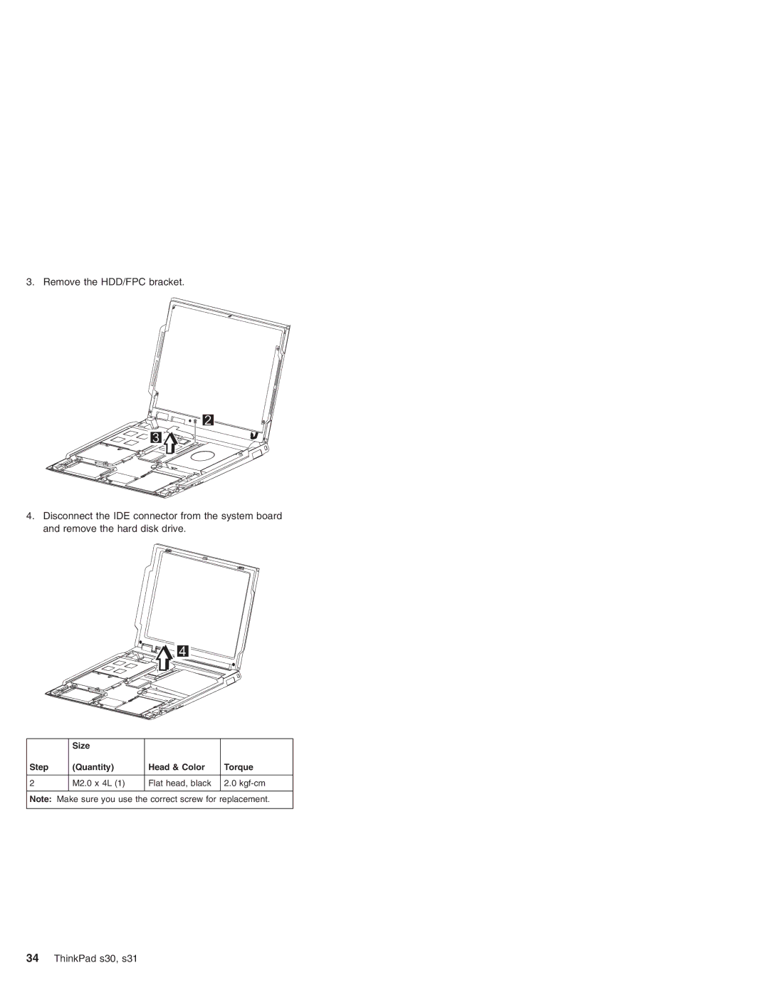 IBM S30, S31 manual ThinkPad s30, s31 