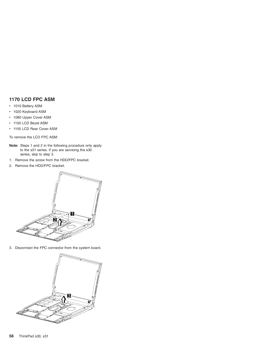 IBM S30, S31 manual Lcd Fpc Asm 