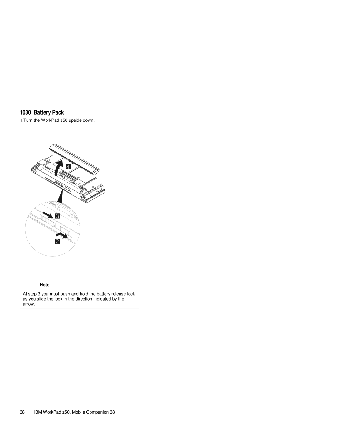 IBM s37l-2095-00 manual Battery Pack 