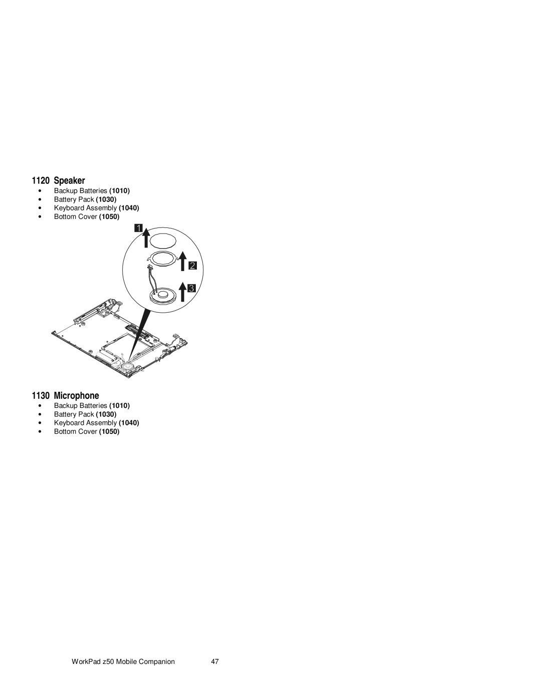 IBM s37l-2095-00 manual Speaker, Microphone 