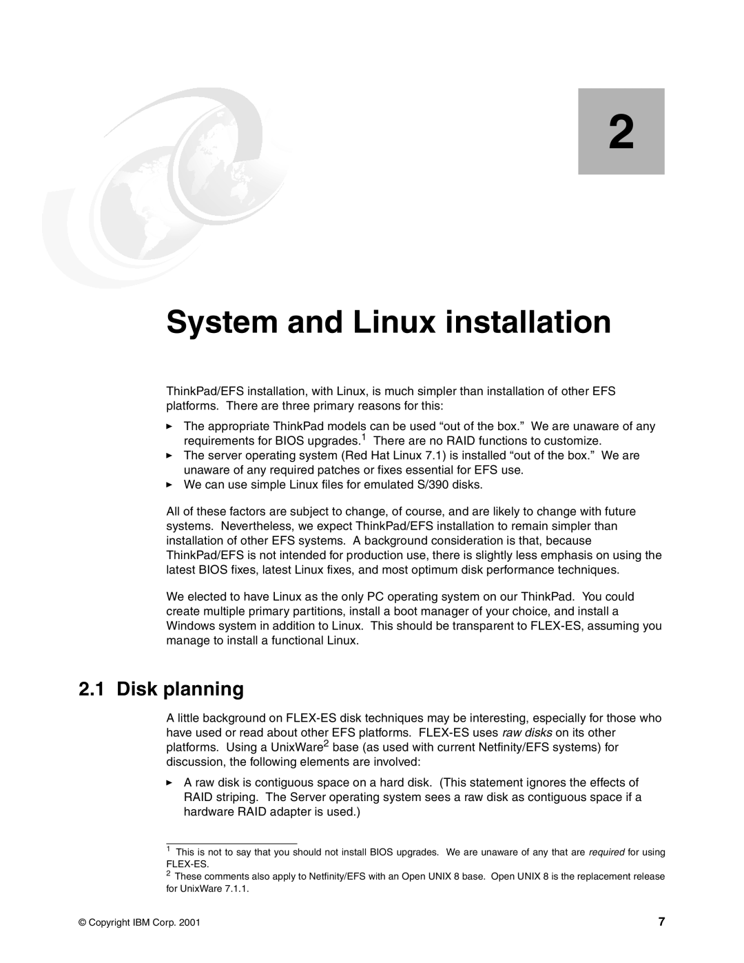 IBM s/390 manual System and Linux installation, Disk planning 