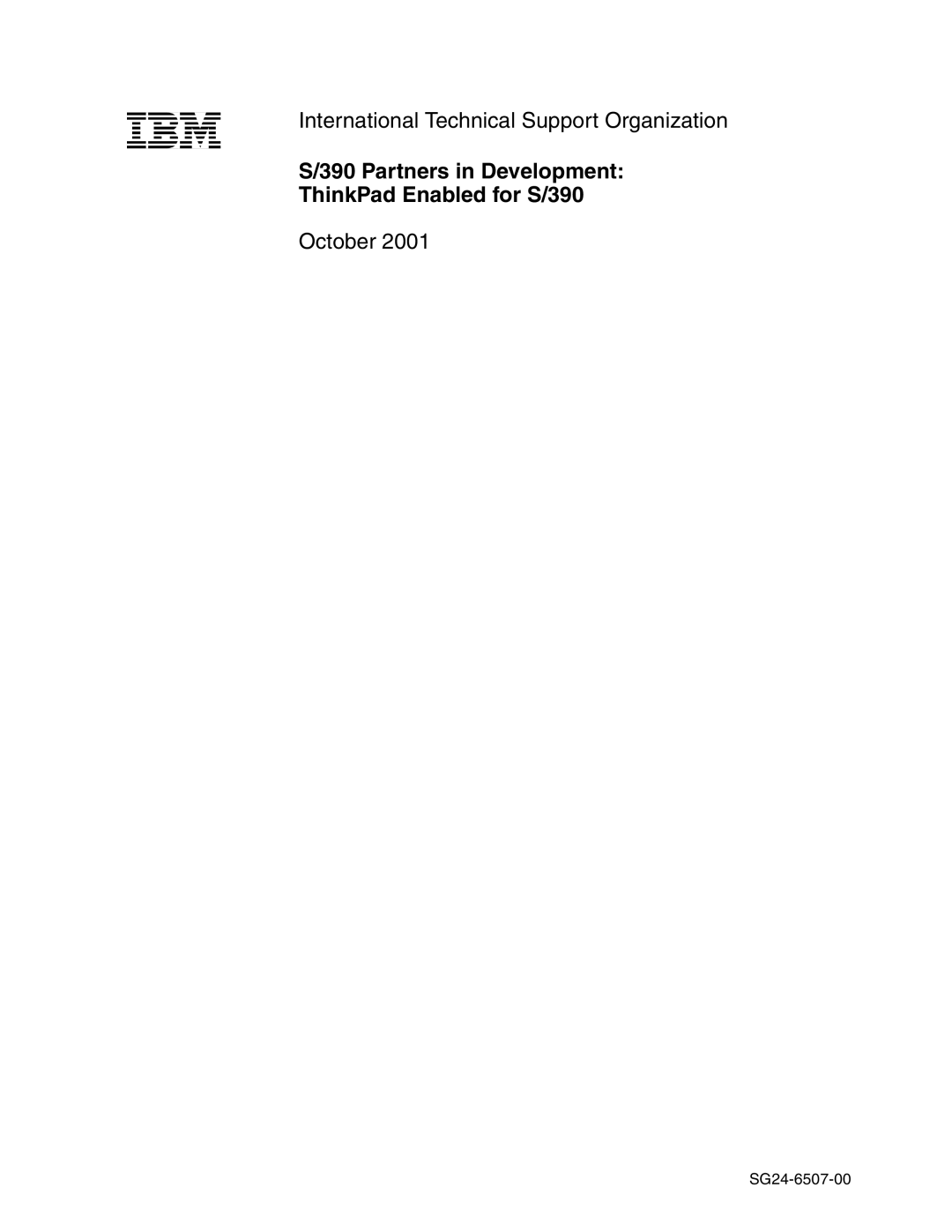 IBM s/390 manual International Technical Support Organization 