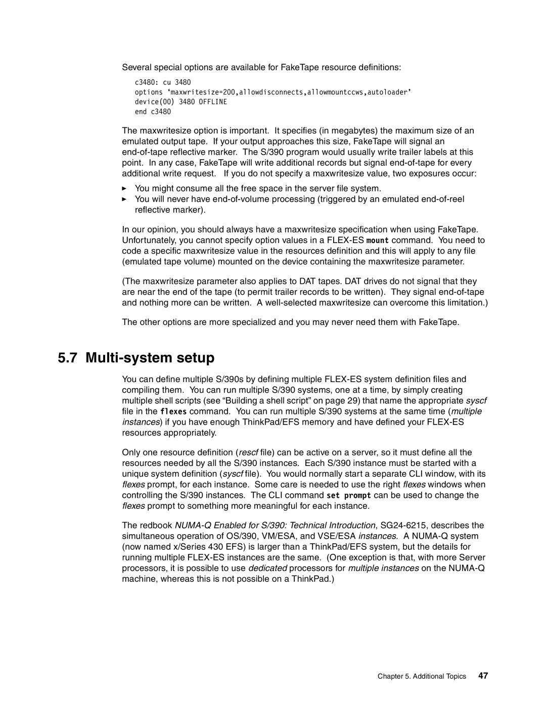 IBM s/390 manual Multi-system setup 