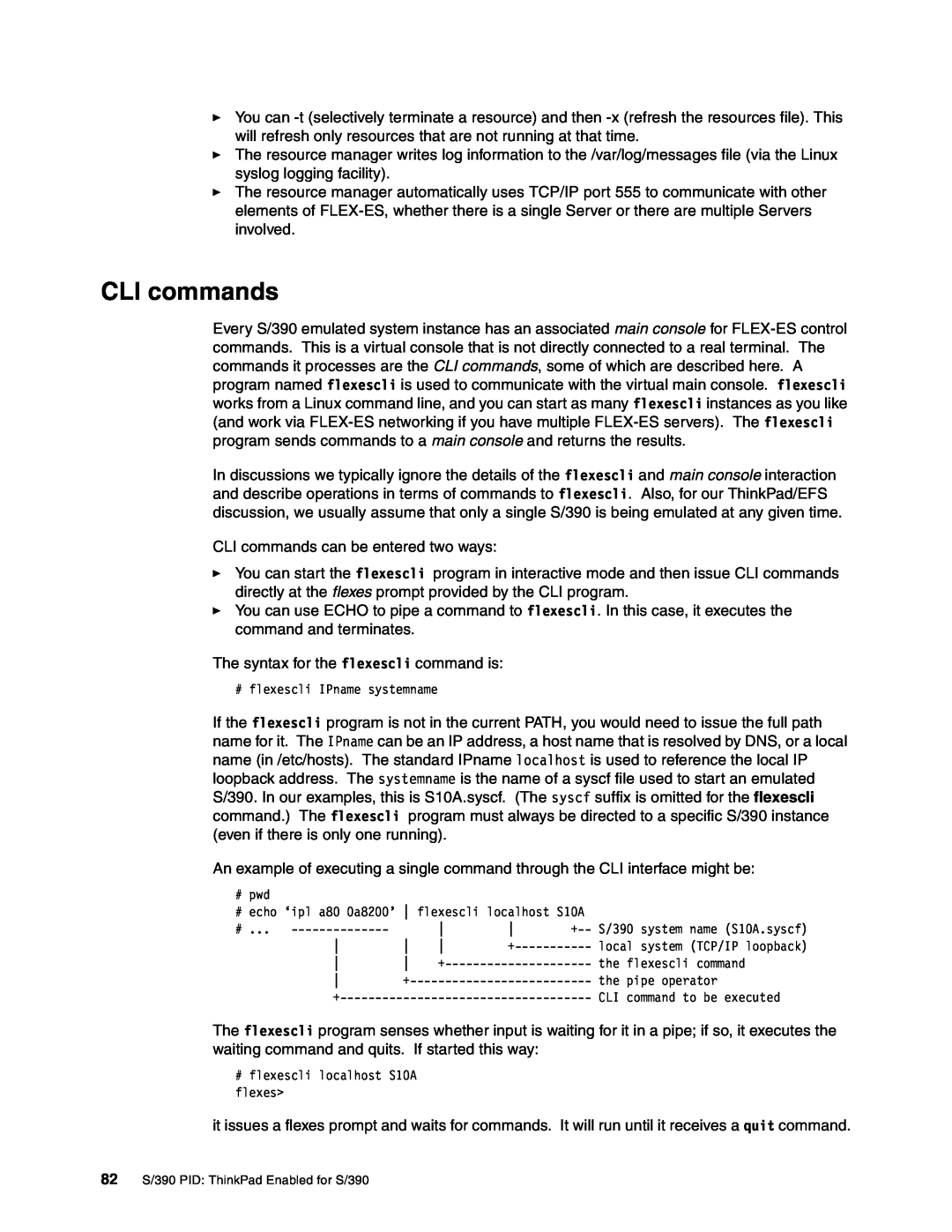 IBM s/390 manual CLI commands 