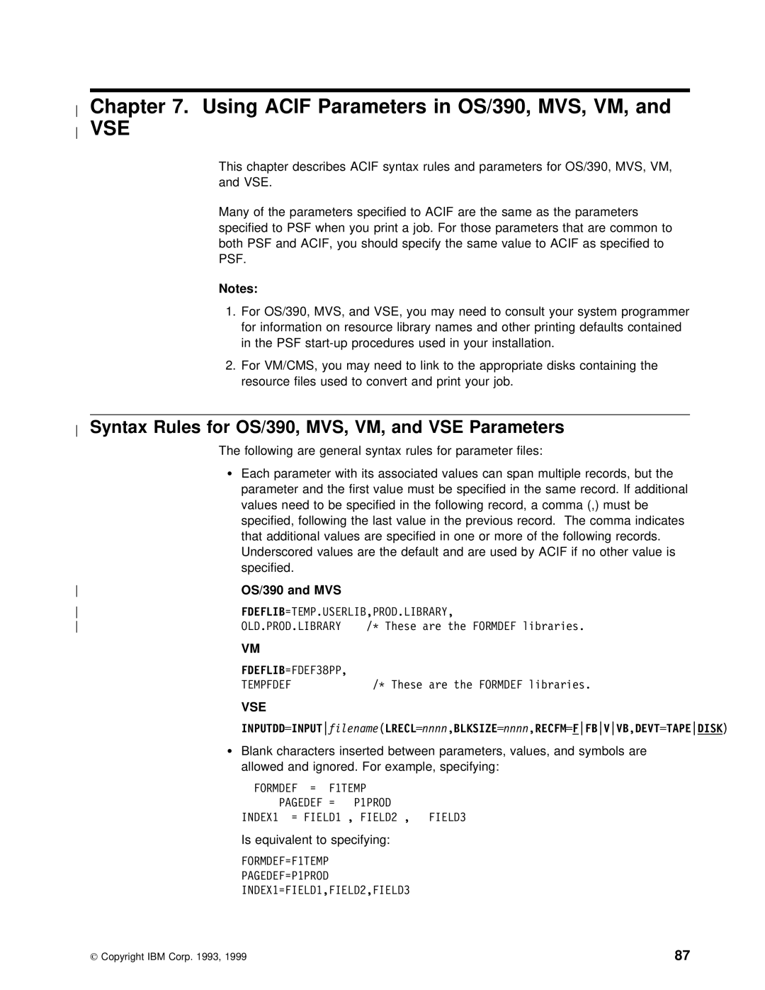 IBM S544-5285-01 manual Syntax Rules for OS/390, Parameters, OS/390 and MVS, Mvs 