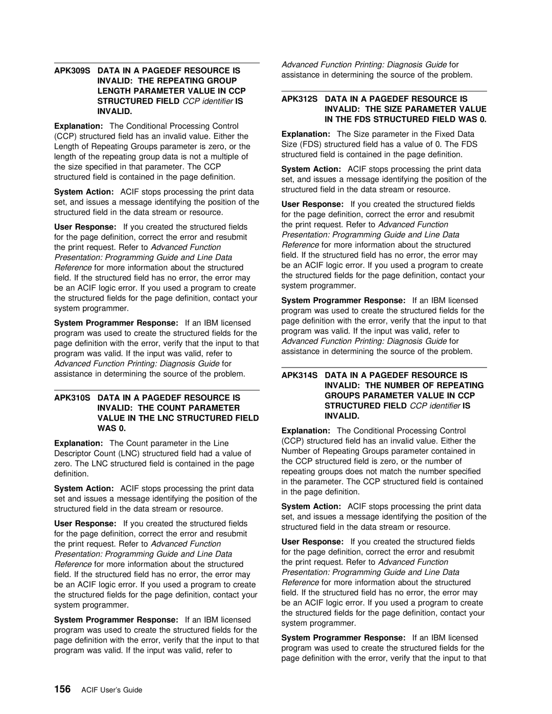 IBM S544-5285-01 manual 156, IdentifierIS 