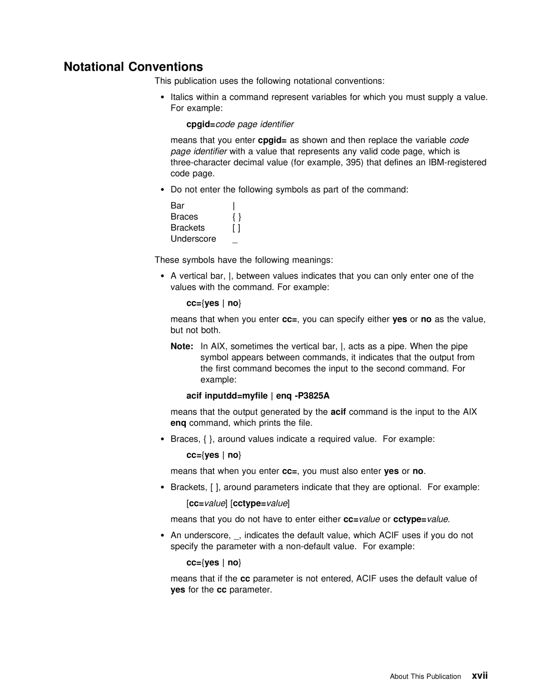 IBM S544-5285-01 manual Notational Conventions 