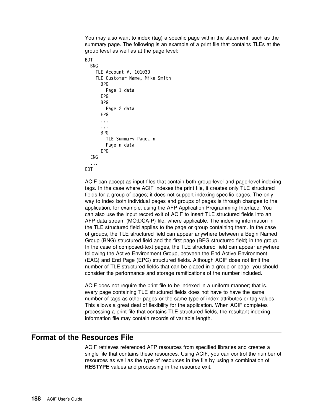 IBM S544-5285-01 manual Format of the Resources File, Bpg 