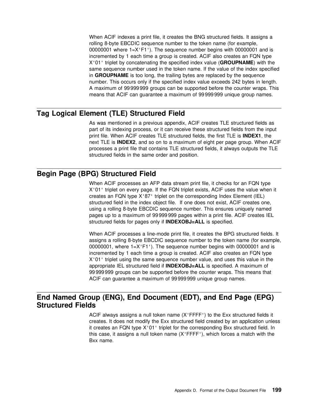 IBM S544-5285-01 manual Edt, Structured Fields, Begin Page BPG Structured, IsINDEX2, Document 