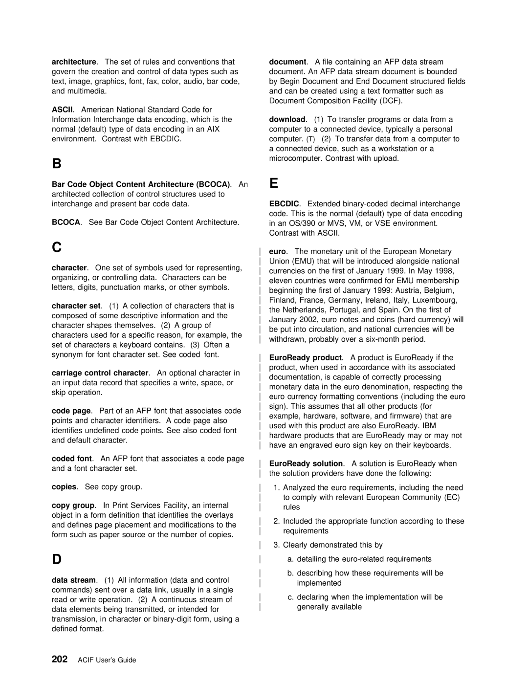 IBM S544-5285-01 manual 202 