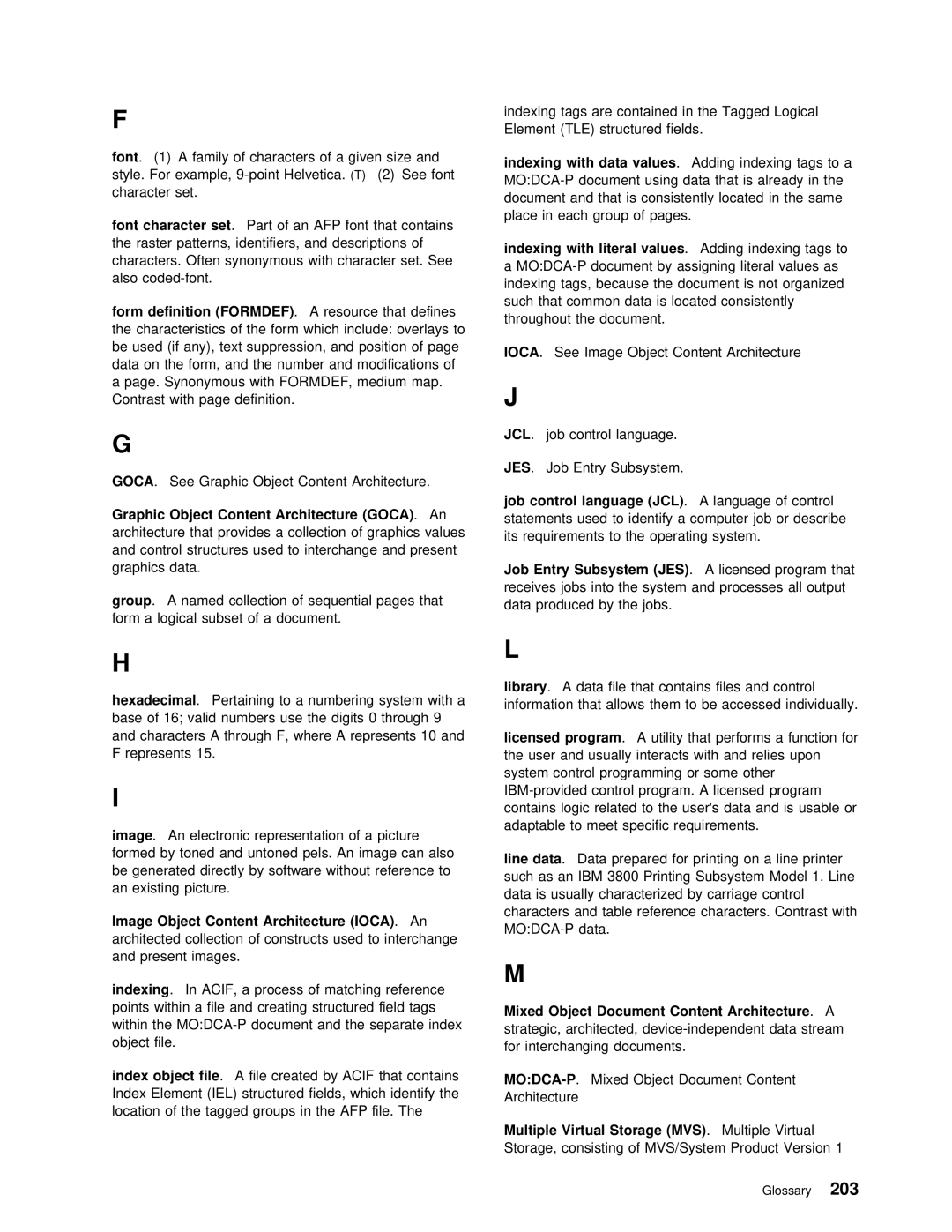 IBM S544-5285-01 manual Formdef, Goca 