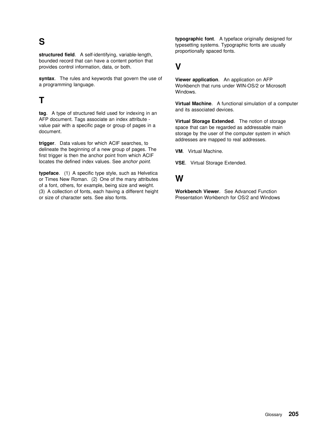 IBM S544-5285-01 manual Syntax, Tag, Typeface 