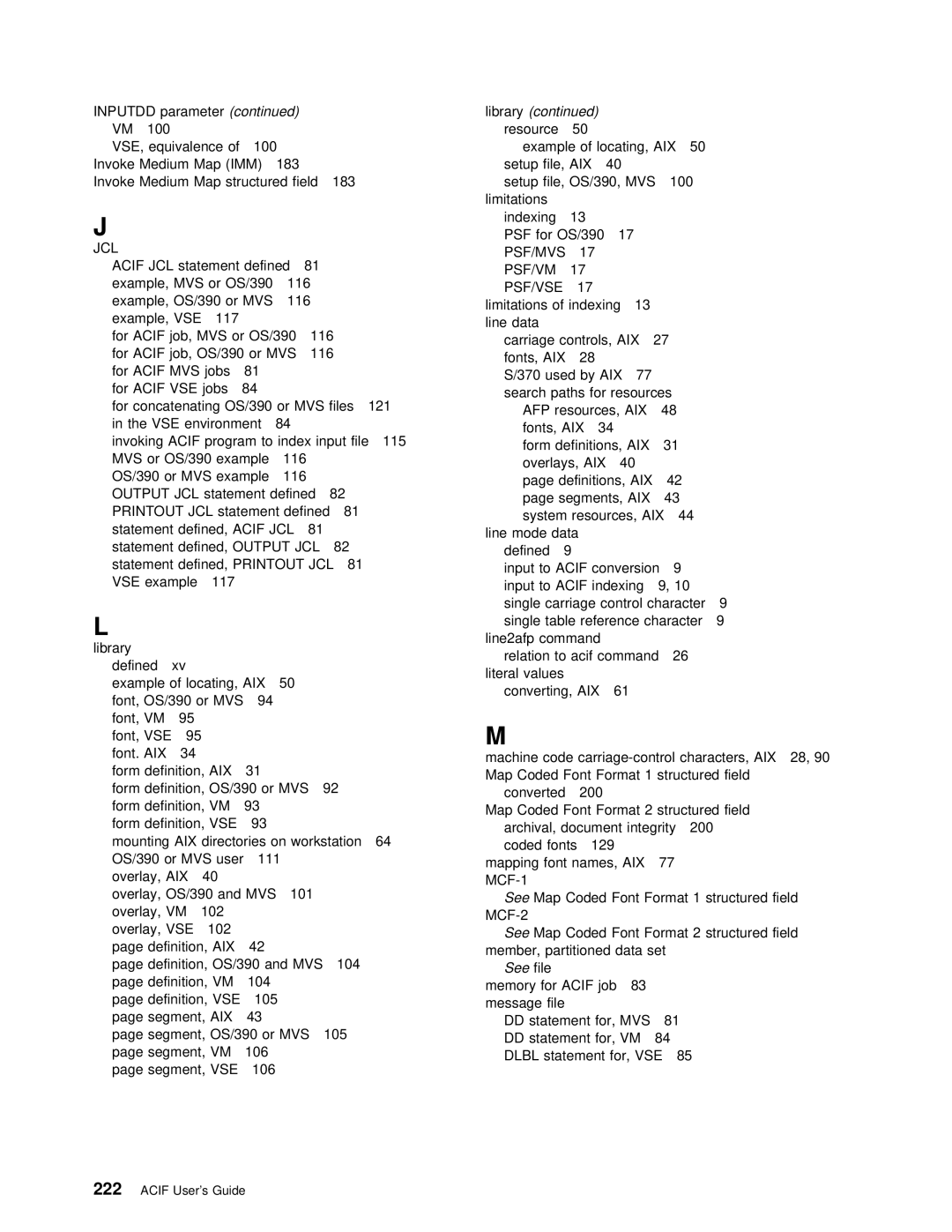 IBM S544-5285-01 manual Parameter Library, See Map, See file 