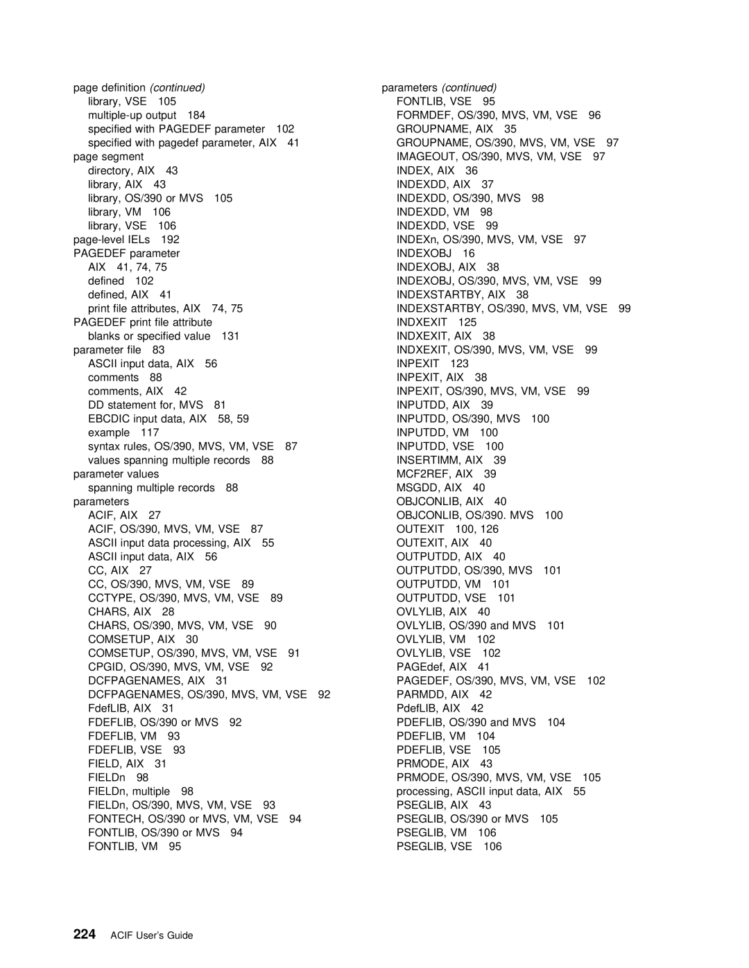 IBM S544-5285-01 FORMDEF, OS/390, MVS, VM, VSE, AIX 41 GROUPNAME, OS/390, MVS, VM, VSE, IMAGEOUT, OS/390, MVS, VM, VSE 