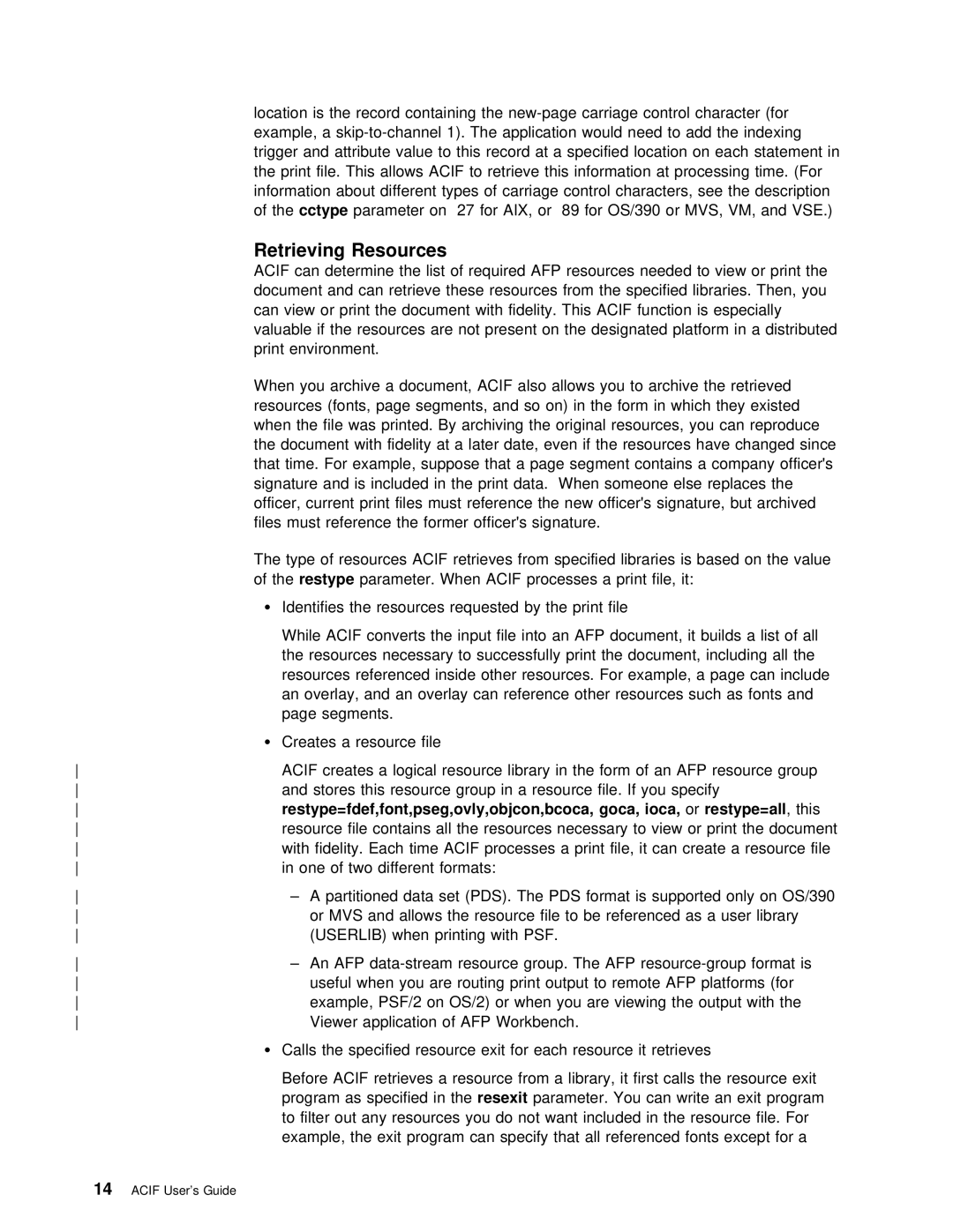 IBM S544-5285-01 manual Goca, ioca Orrestype=all, Pds 