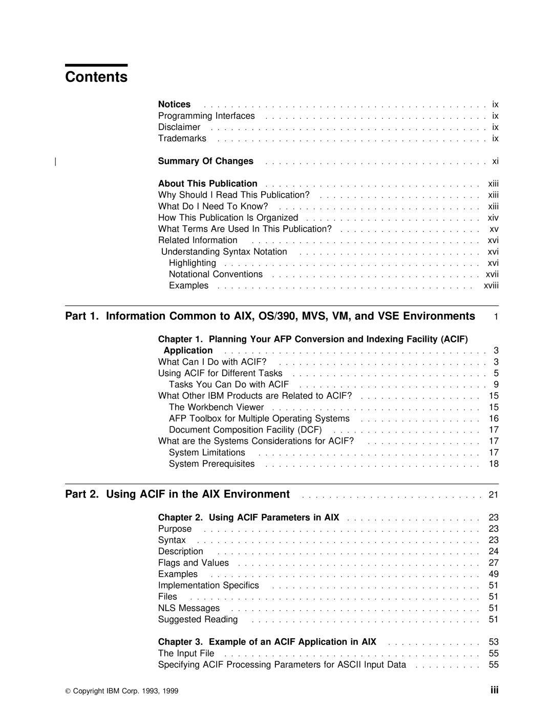 IBM S544-5285-01 manual Contents 