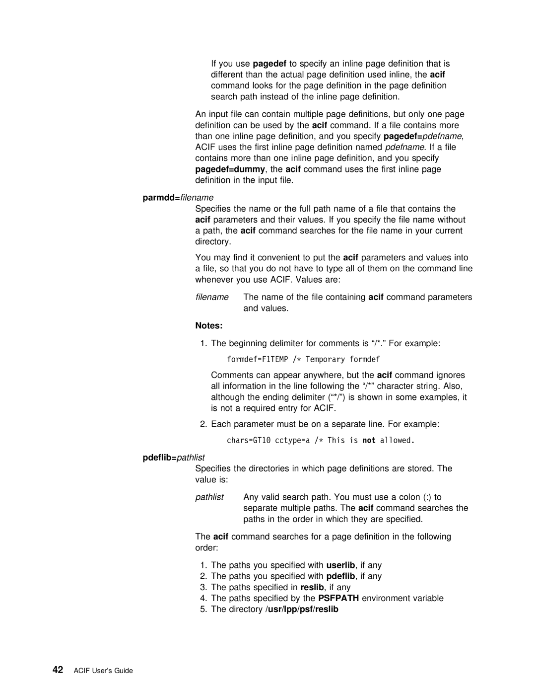 IBM S544-5285-01 manual Parmdd=, Pdeflib= pathlist 