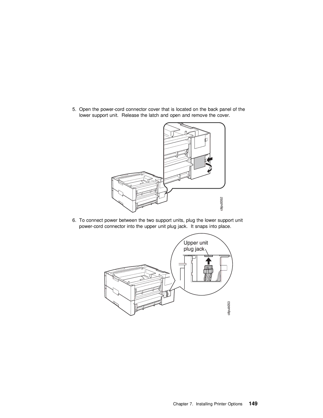 IBM S544-5343-03 manual Installing Printer Options149 