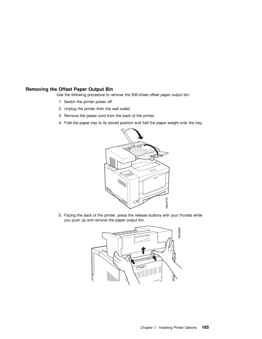 IBM S544-5343-03 manual Output, Removing the Offset 