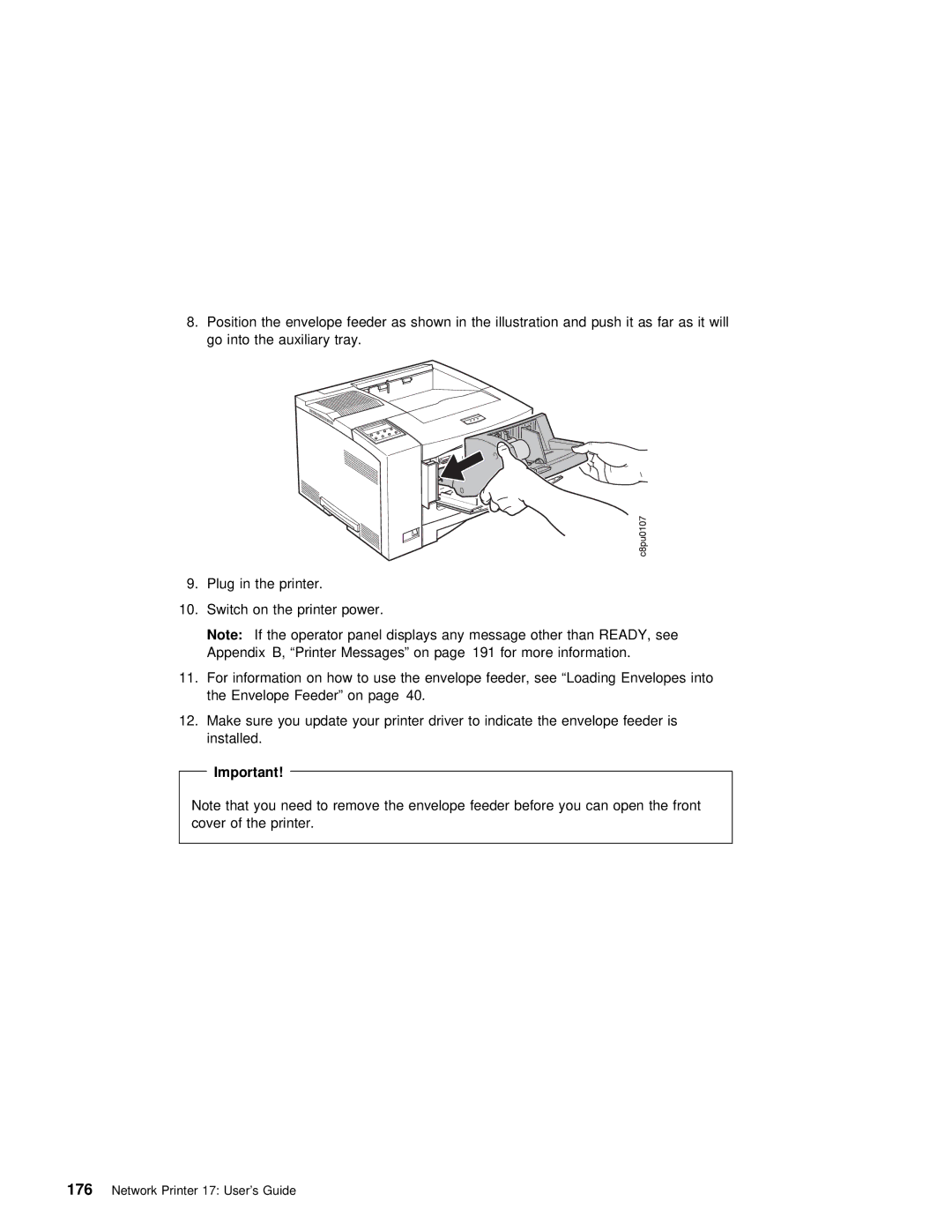 IBM S544-5343-03 manual Network Printer 17 User’s Guide 