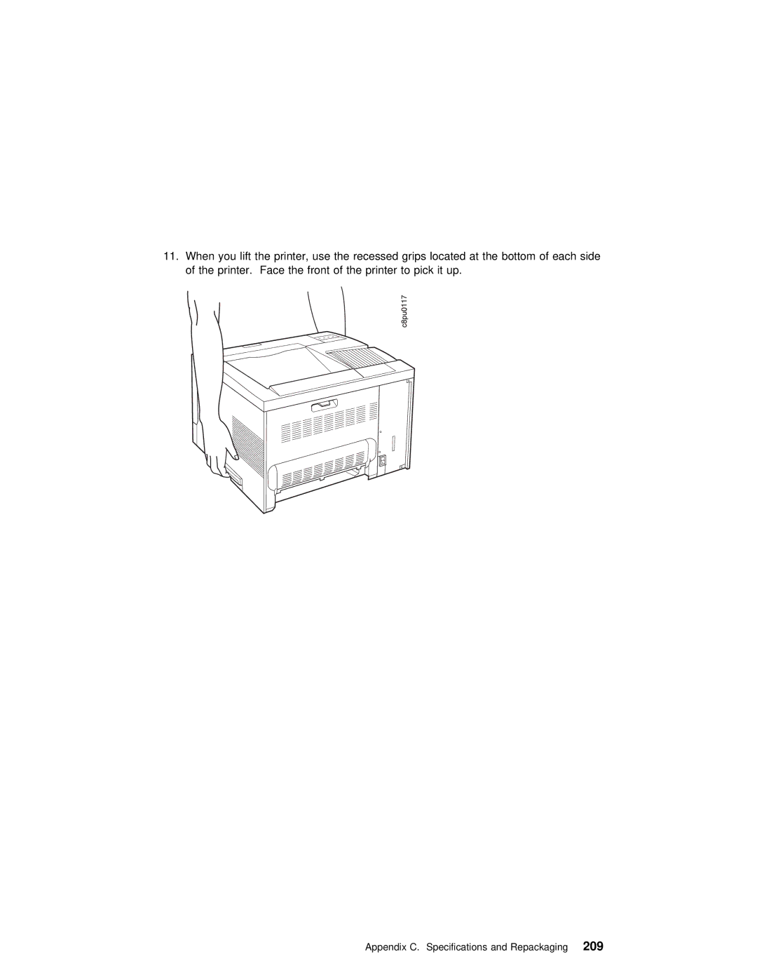 IBM S544-5343-03 manual Appendix C. Specifications and Repackaging209 