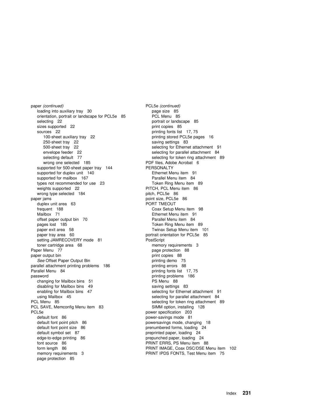 IBM S544-5343-03 manual Print Errs, Print Ipds 