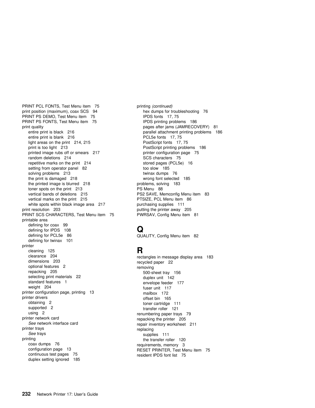 IBM S544-5343-03 manual Printing 