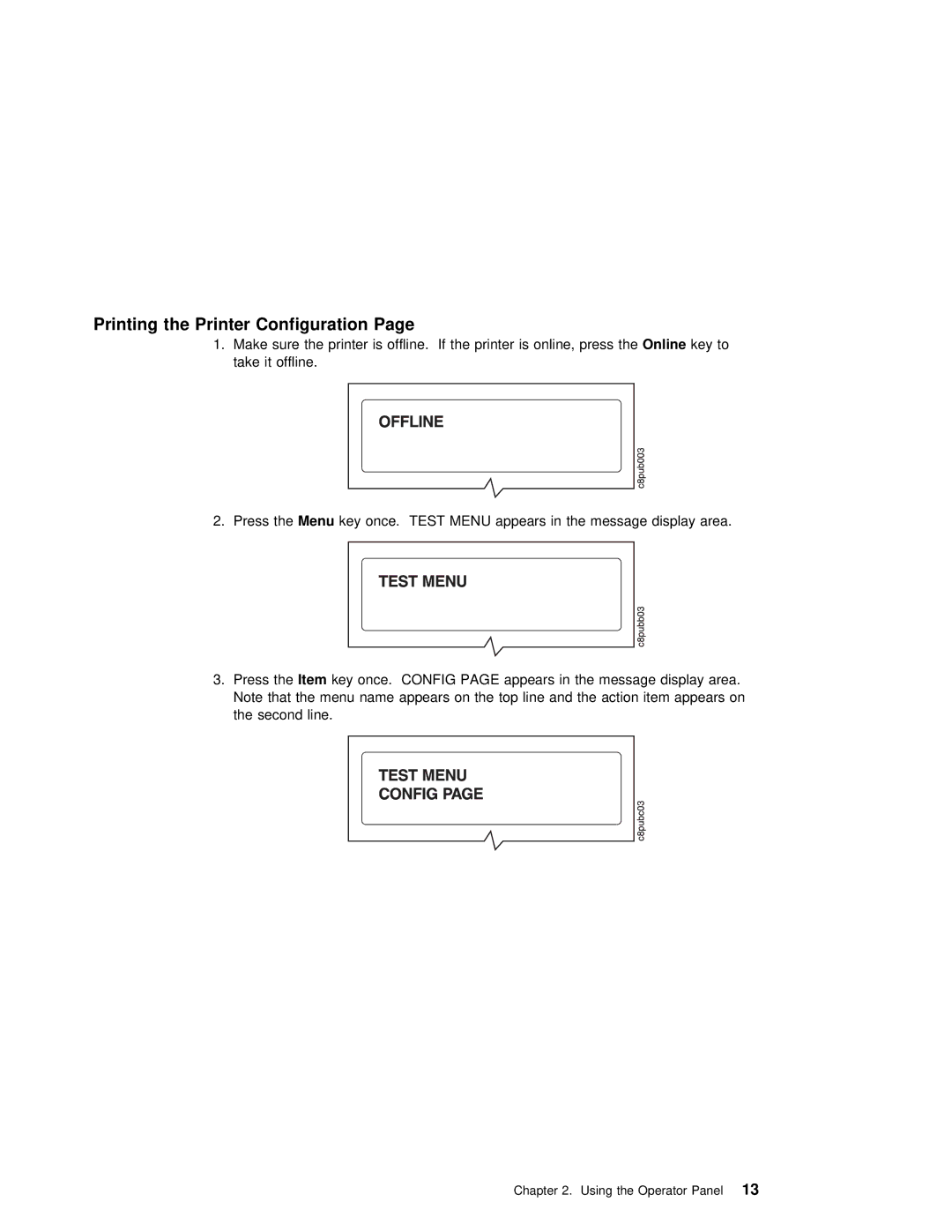 IBM S544-5343-03 manual Printing the Printer 