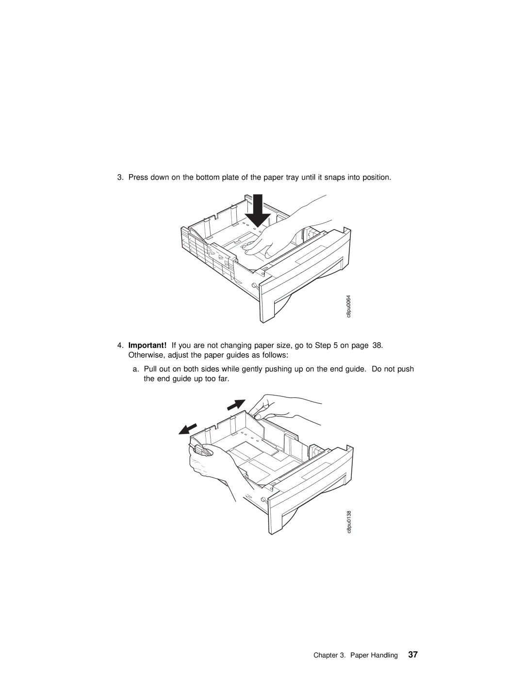 IBM S544-5343-03 manual Paper Handling37 