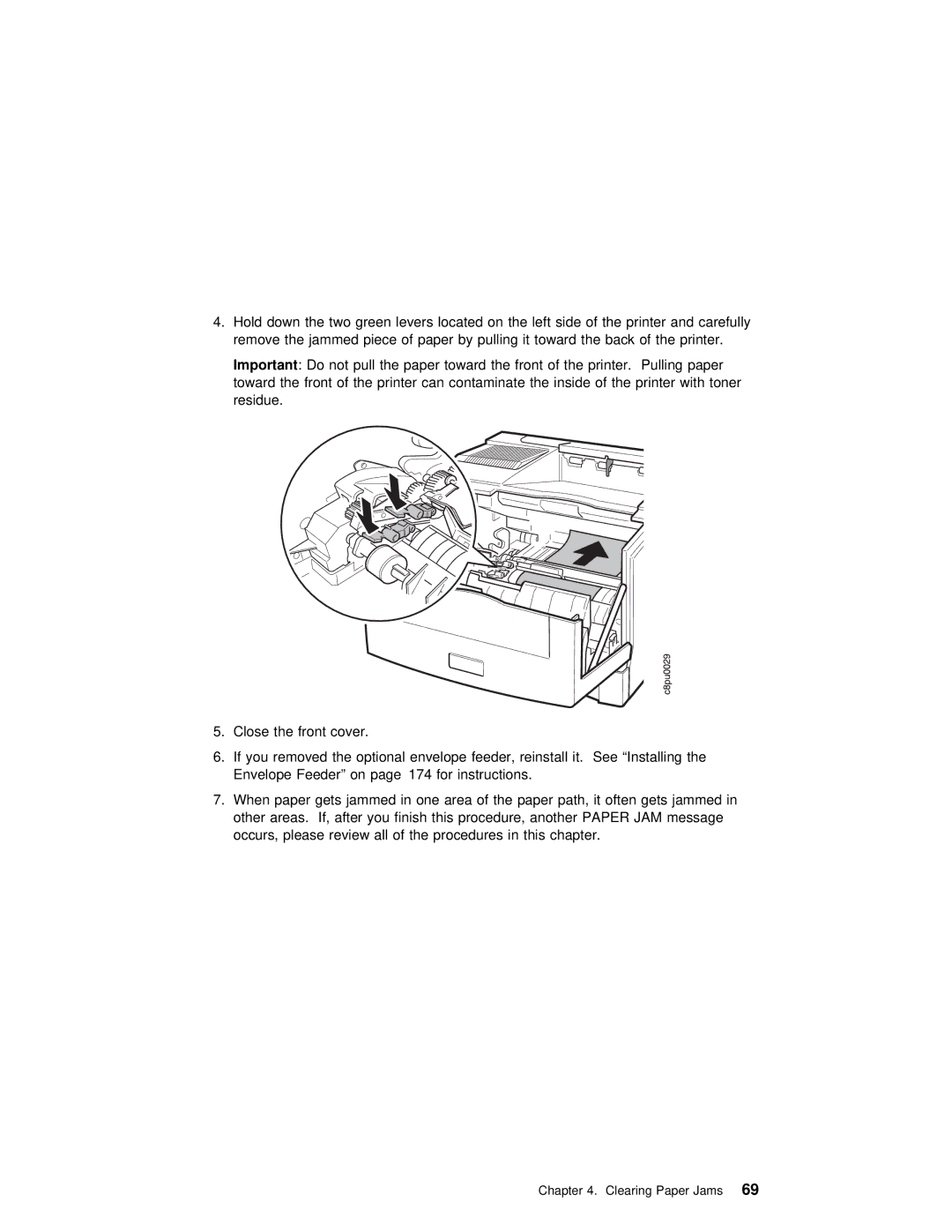 IBM S544-5343-03 manual Jammed 