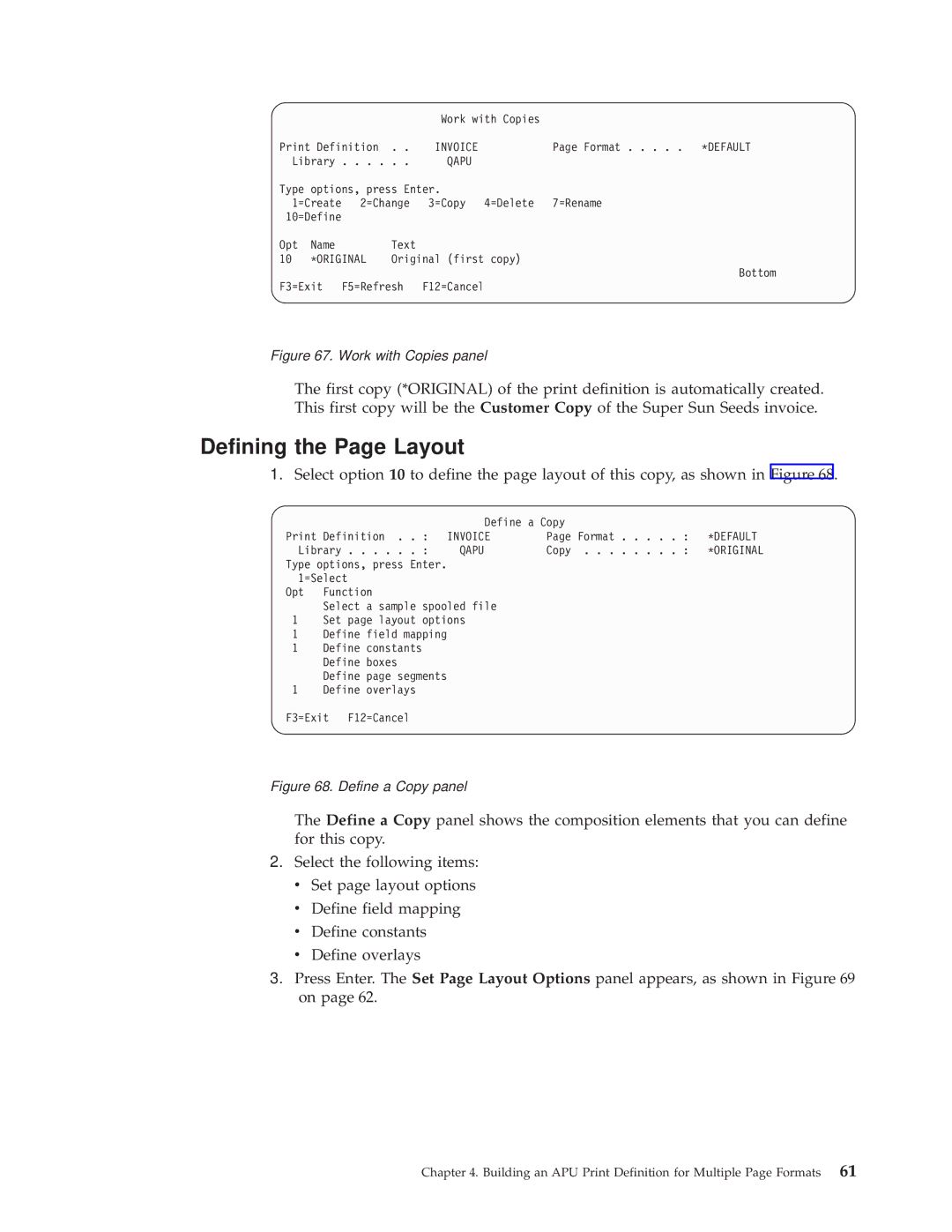 IBM S544-5351-03 manual Defining the Page Layout, Original 