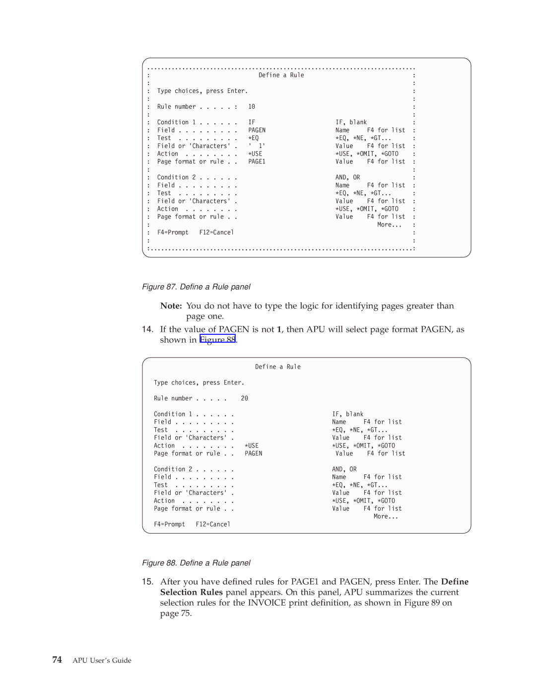 IBM S544-5351-03 manual Use Use, *Omit, *Goto, AND, or 