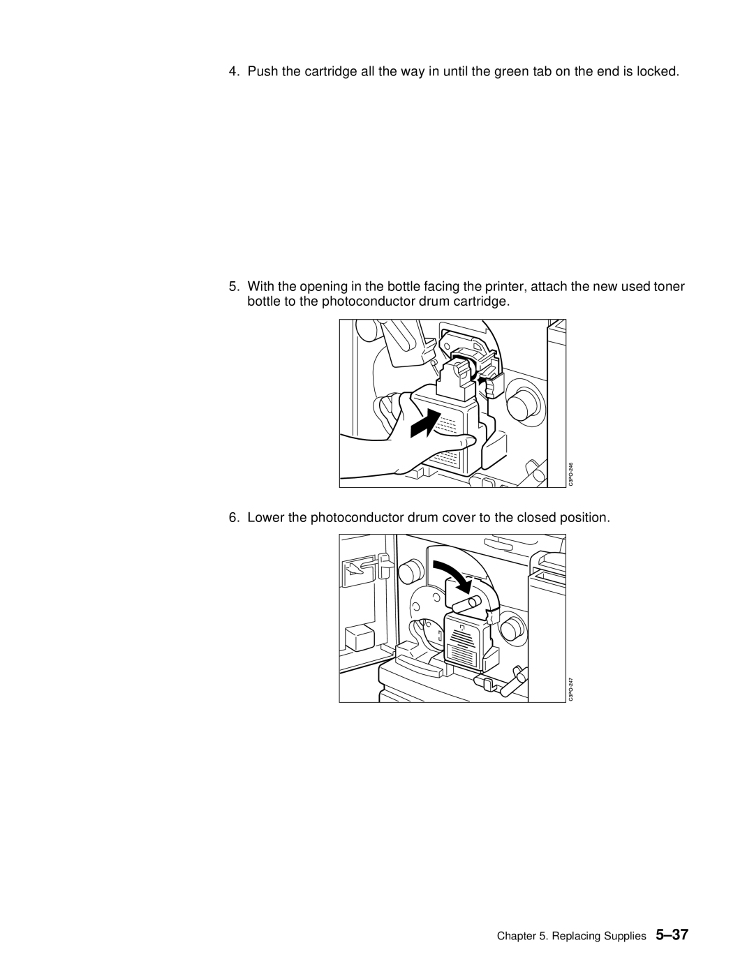 IBM S544-5361-01 quick start Replacing Supplies 