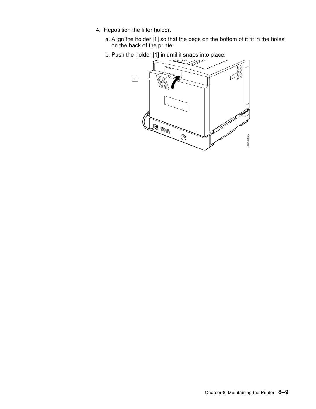 IBM S544-5361-01 quick start Maintaining the Printer 