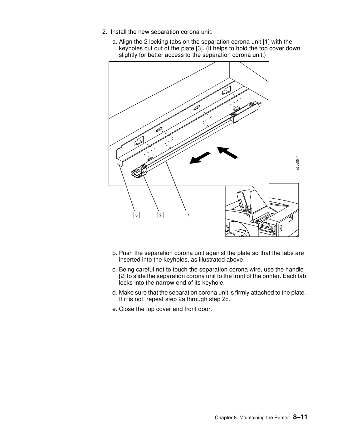 IBM S544-5361-01 quick start Maintaining the Printer 