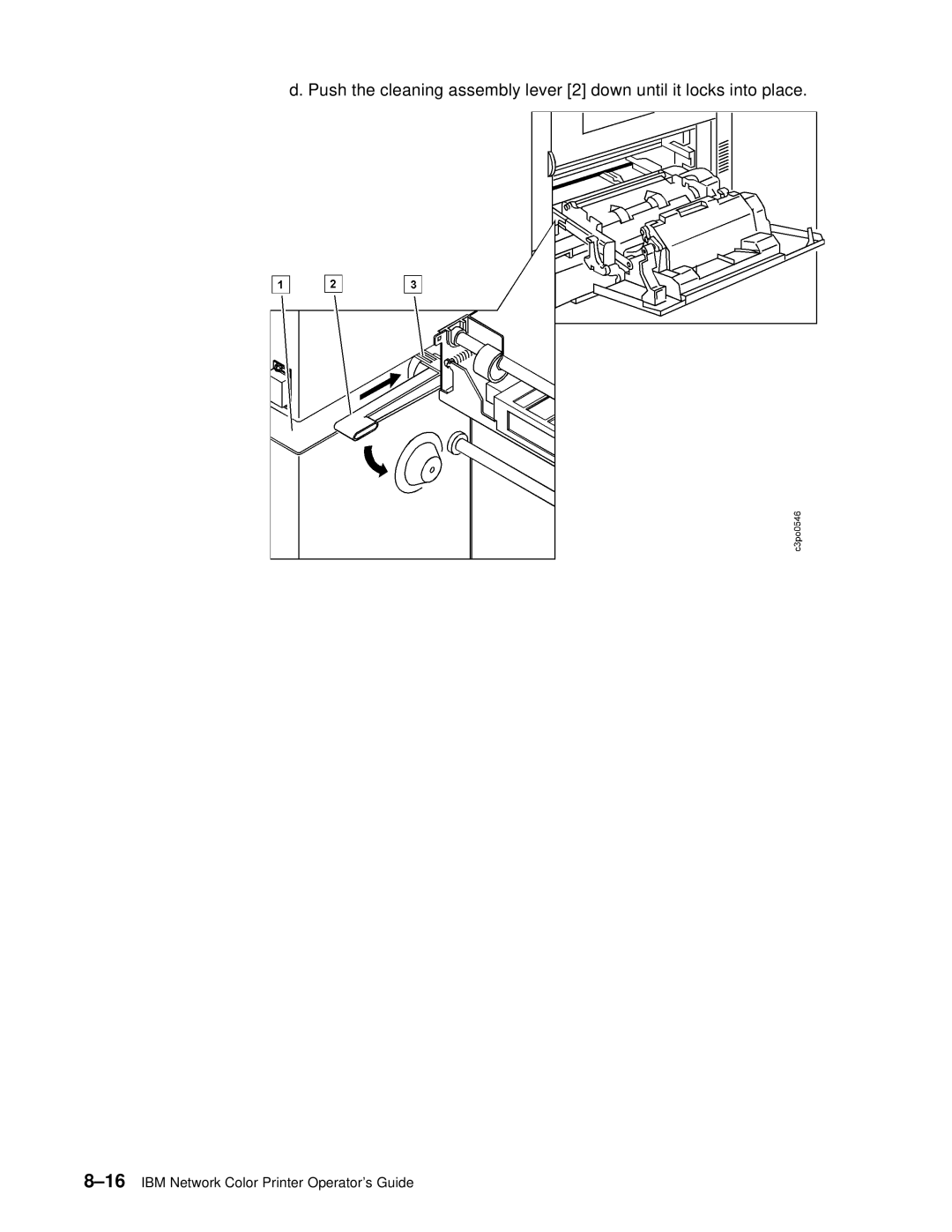 IBM S544-5361-01 quick start 16IBM Network Color Printer Operator’s Guide 