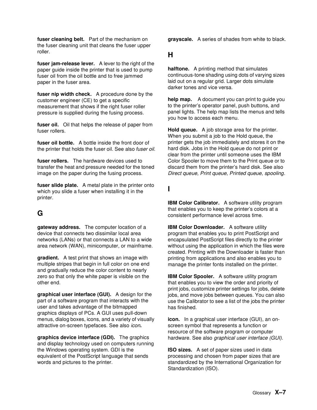 IBM S544-5361-01 quick start Glossary 