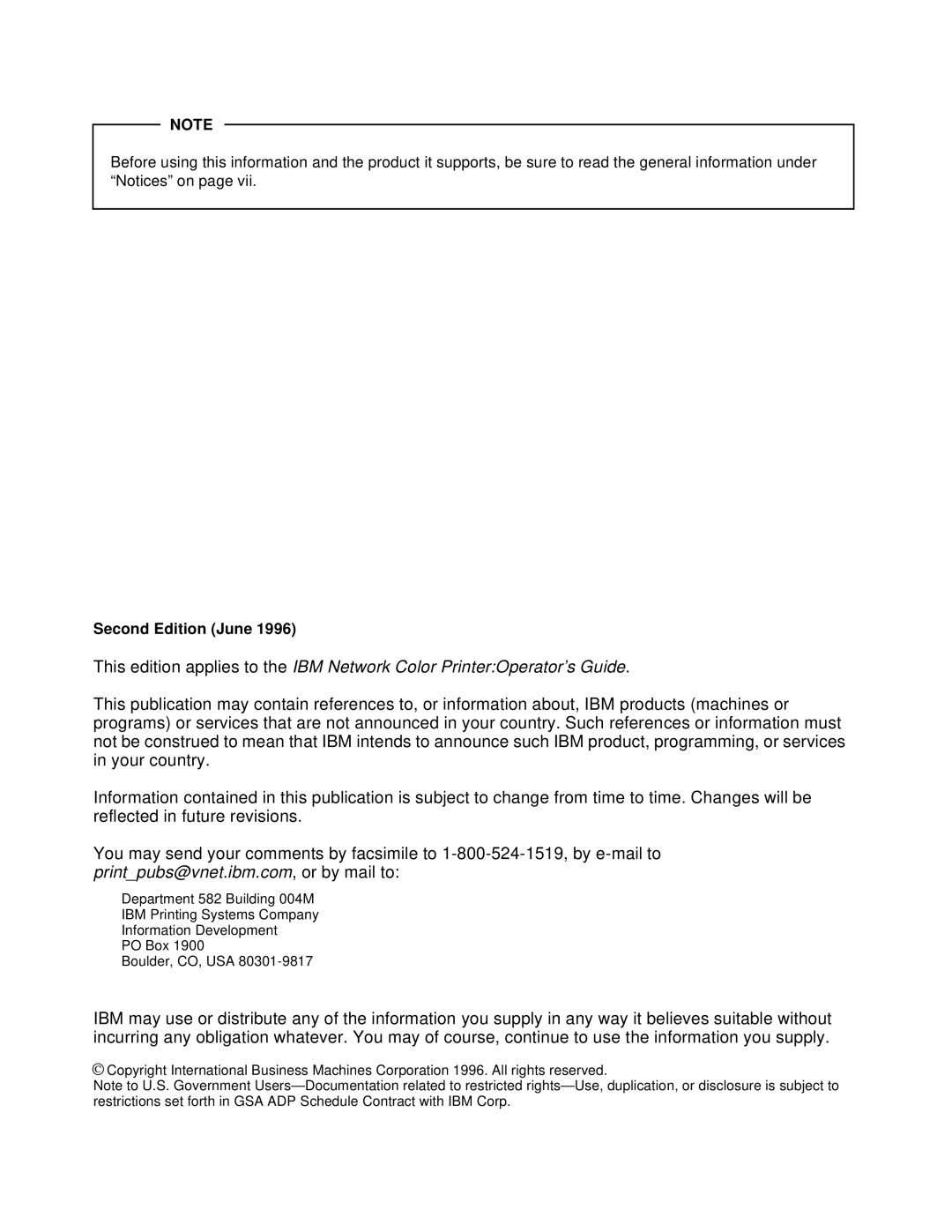 IBM S544-5361-01 quick start Second Edition June 