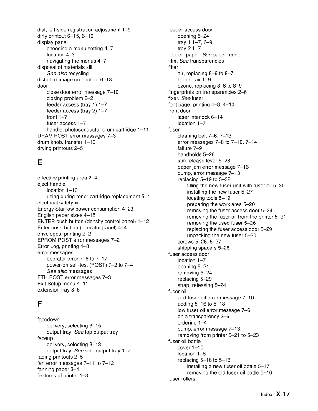 IBM S544-5361-01 quick start Index 