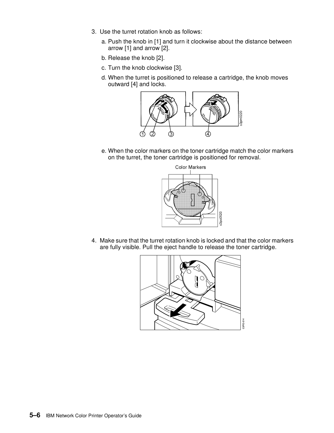 IBM S544-5361-01 quick start 6IBM Network Color Printer Operator’s Guide 