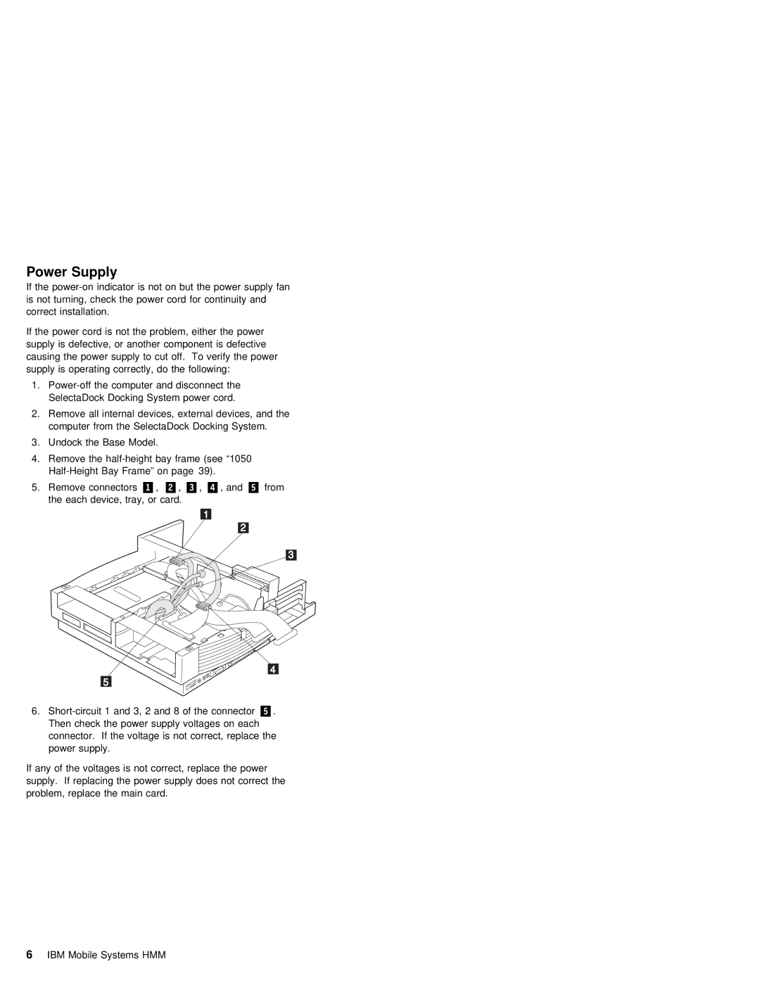 IBM S84H-4552-00 manual Power Supply 