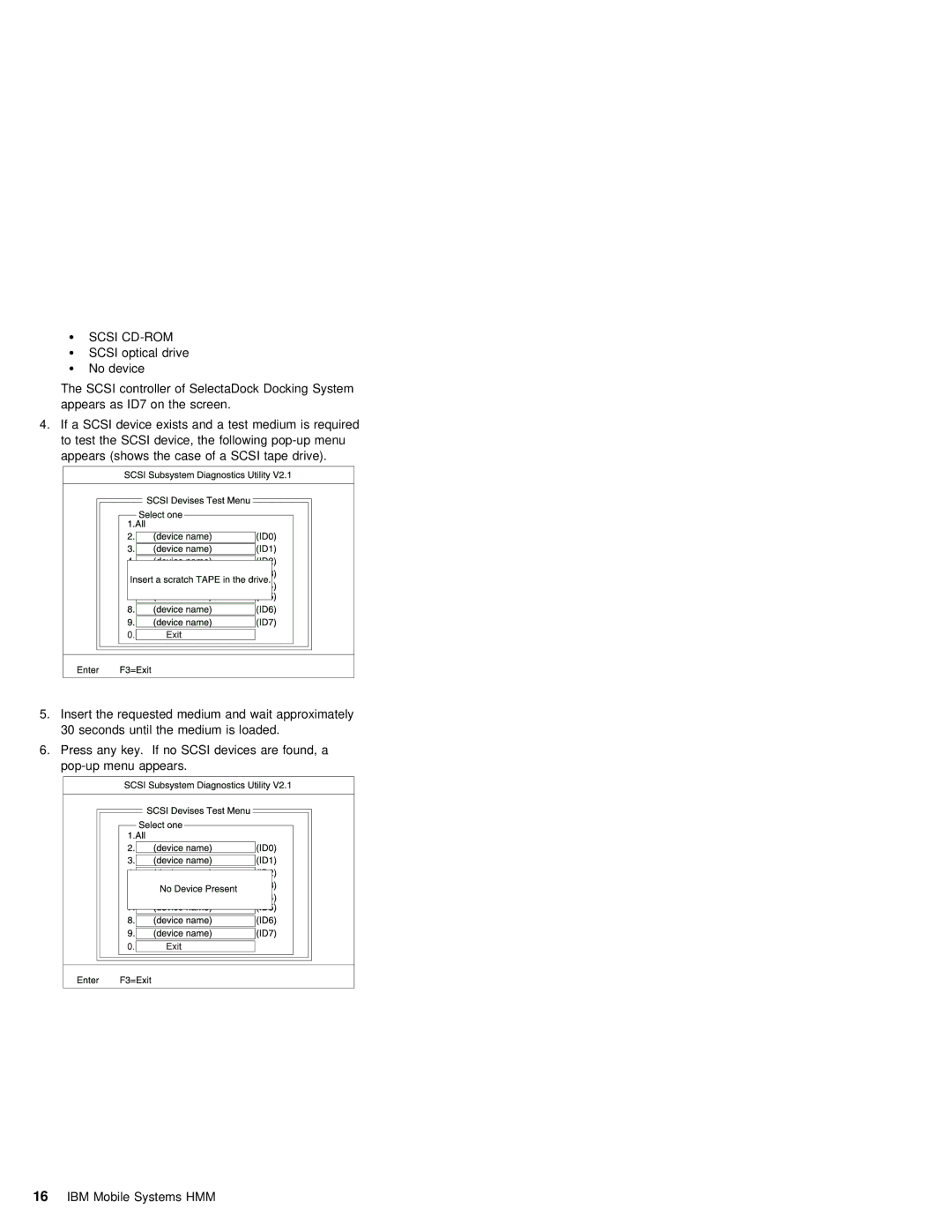 IBM S84H-4552-00 manual Scsi CD-ROM 