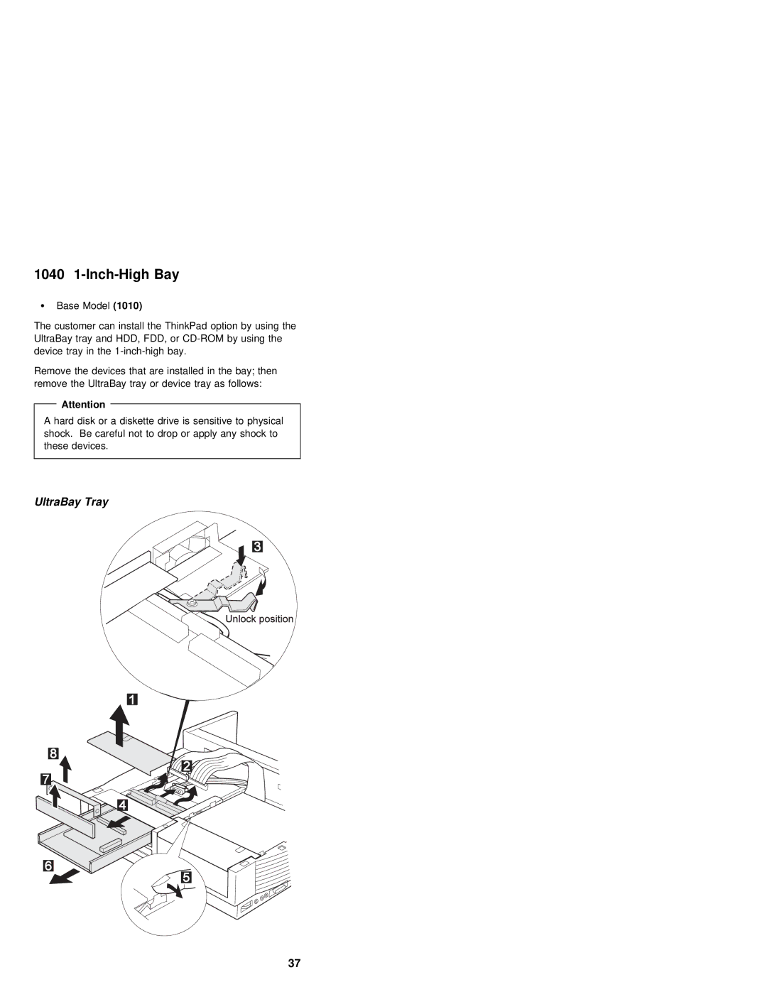 IBM S84H-4552-00 manual 1040 1-Inch-High Bay 