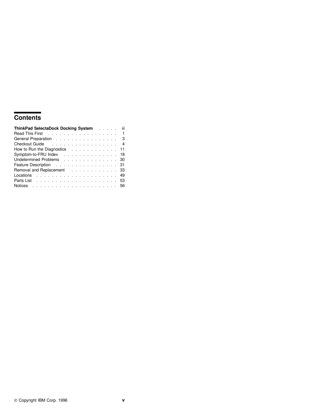 IBM S84H-4552-00 manual Contents 