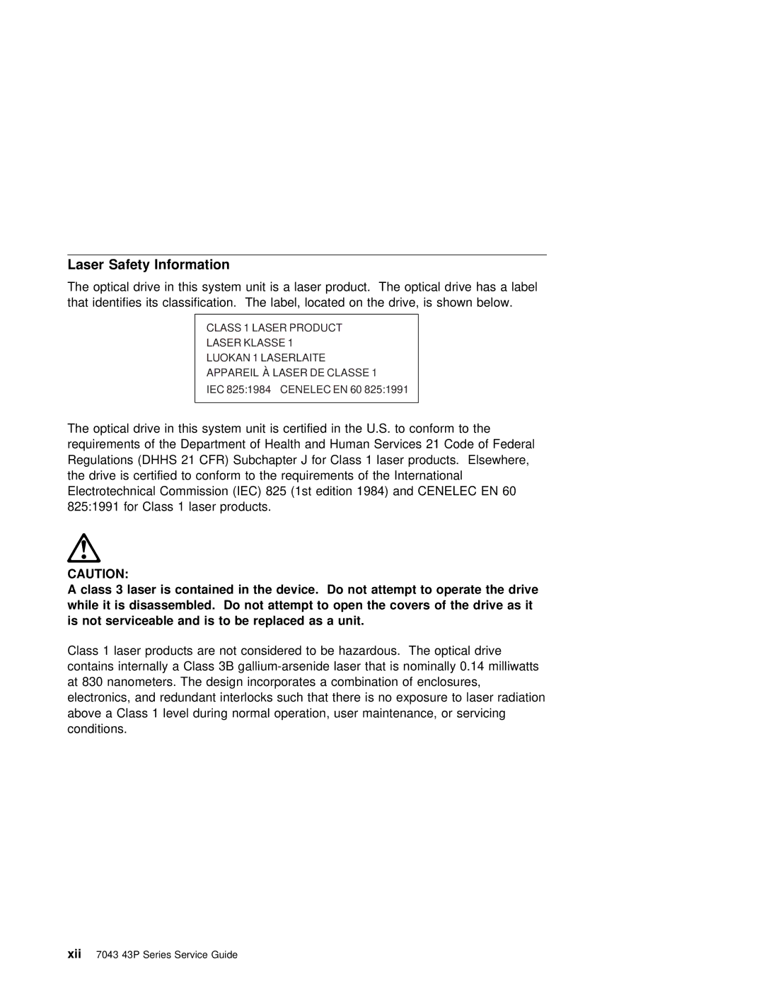 IBM SA38-0512-03 manual Safety Information 