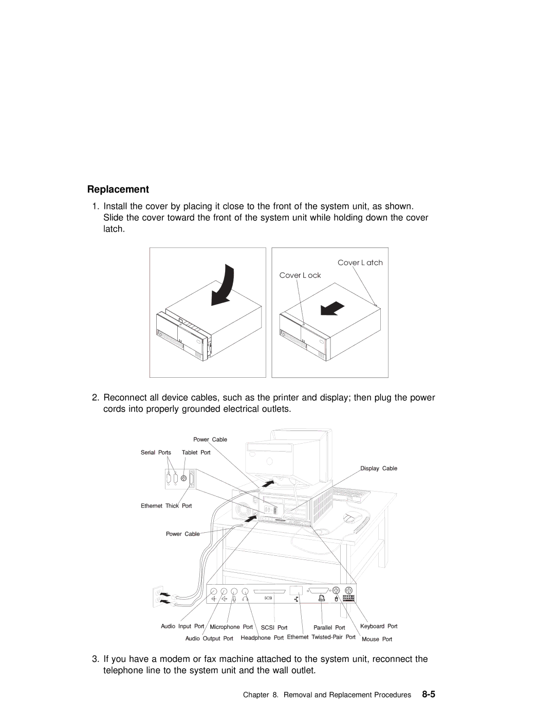 IBM SA38-0512-03 manual Replacement 