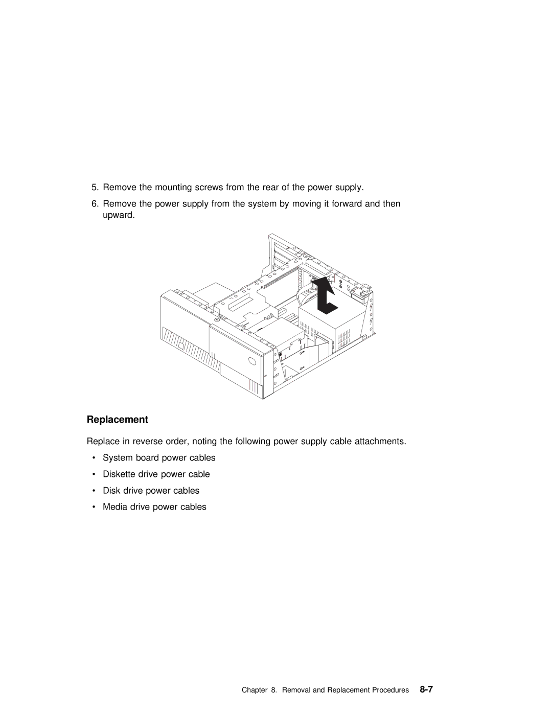 IBM SA38-0512-03 manual Removal and Replacement Procedures8-7 