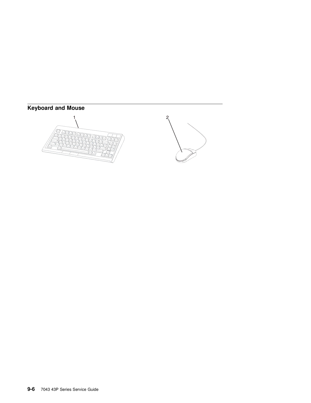 IBM SA38-0512-03 manual Keyboard and Mouse 