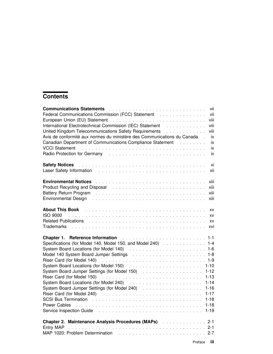 IBM SA38-0512-03 manual Contents 