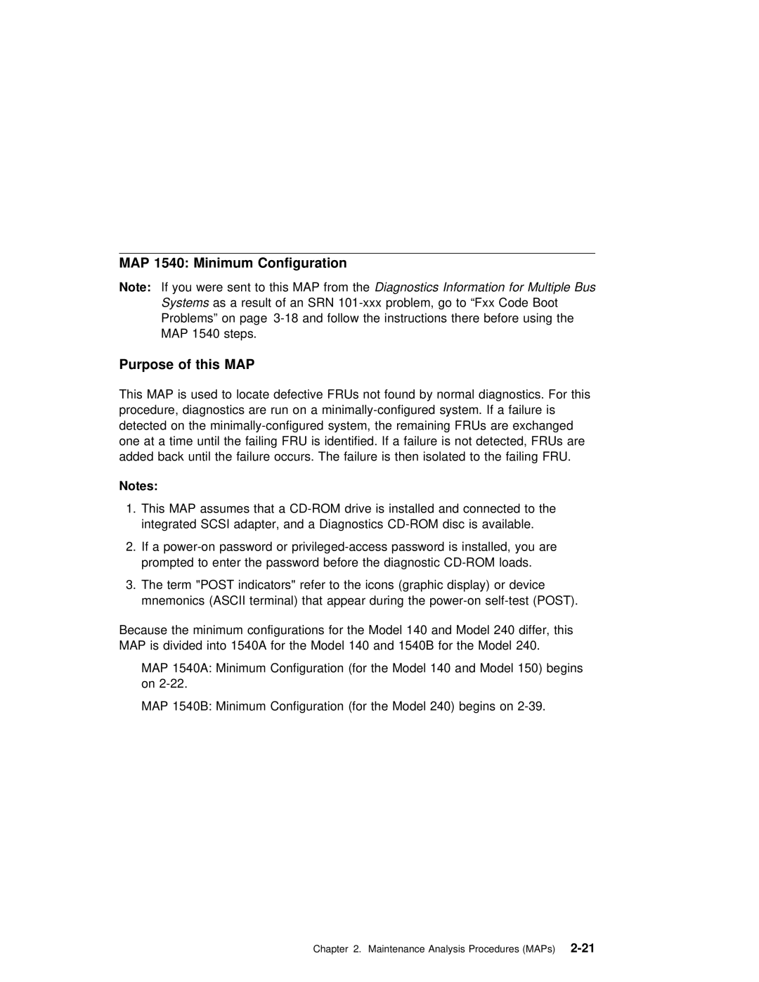 IBM SA38-0512-03 manual 1540, Configuration 